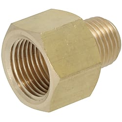 Steel Pipe Fitting - Reducing Hex Bushing, Brass, Thick Hex, Double Tapped
