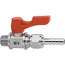 Válvulas de bola - compactas, latón, rosca PT, conexión manguera BBPJ629