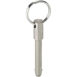 63.6 mm Length Button Head Style Self-Locking Metric Kipp 03194-3110020 Stainless Steel Ball Lock Pin Natural Finish 
