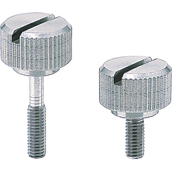 Knobs - With Threaded Shaft and Straight Knurling.