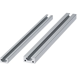 Non-Flanged Flat Aluminum Frames / Frame End Caps - Common to Bar Nuts and Pre-Assembly Insertion Nuts - 1-Side Slot Type (6mm)