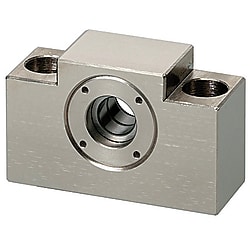 Ball Screw Support Units - Fixed Side, Block Type. With radial bearings.