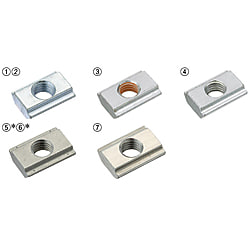 ８シリーズ（溝幅１０ｍｍ）用　アルミフレーム用後入れストッパナット PACK-HNTASN8-5