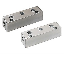 [Clean &amp; Pack] Manifold Block - Hydraulic, Lateral Through Hole, Upper Hole