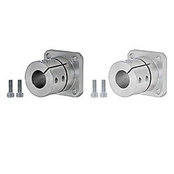 [Clean &amp; Pack] Shaft Support - Flanged Mount with Slit, Long Sleeve