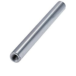 [Clean & Pack]Thick-Walled Ground Stainless Steel Hollow Tubes - One End and Both Ends Tapped