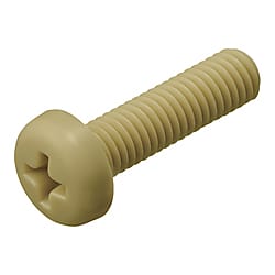 十字穴付樹脂なべ小ねじ インチサイズ PEEK PEGBI4-40X1/4