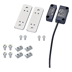 8シリーズ（溝幅10mm）用オムロン製安全スイッチ非接触タイプ（アルミフレーム取付用セット品）