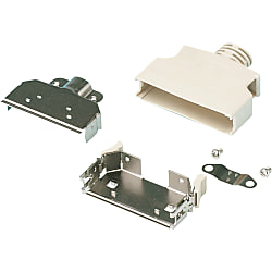 IEEE1284半線間距連結器　EMI對策金屬外罩（壓接式公端連結器專用）