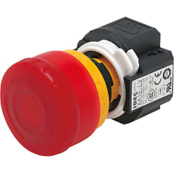Interruptores de parada de emergencia: orificio de montaje configurable e iluminado ELS1402-G
