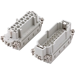 Conectores rectangulares - terminales de crimpado, rectos impermeables, modelo E