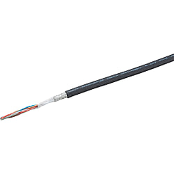 Cable de señal resistente al calor de alta flexión de 300 V - blindado, cubierta de PVC, UL, serie MASW-AS3SKK MASW-AS3SKK-0.2-3P-79