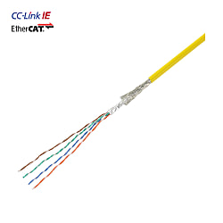 CC-Link IE, EtherCAT對應 産業用乙太網路電線 CAT5e 雙重屏蔽 EG5E-A-LS-Y-26-4P-10