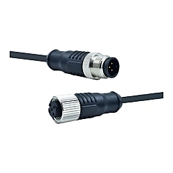 M12丸型防水コネクタハーネス 柔らかケーブル