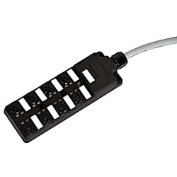 M8コネクタ中継ブロックケーブル付き型