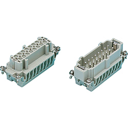 Conectores rectangulares - Han, modelo E, terminales de tornillo, estancos 0933-010-2701