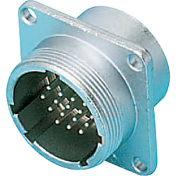 Conector circular de la serie NJC: compatible con JIS, montaje en panel con bridas NJC-24-10-RM