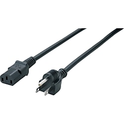 Cable de CA de dos extremos - cable redondo, enchufe A-3 ULJP-H-JPSS-2