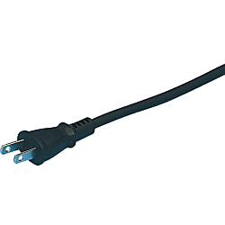 AC Cord, Fixed Length (PSE), Single-Side Cut-Off Plug, Cable Shape: Round EM2P-M7A-3
