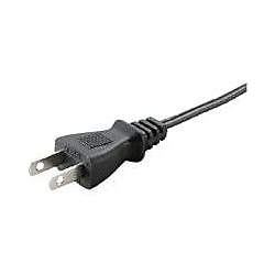 ACコード 固定長（PSE）片側切り落としタイププラグ,黒色 2M-2