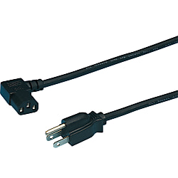 Cable de CA: longitud fija, UL/CSA, doble extremo, enchufe en forma de L