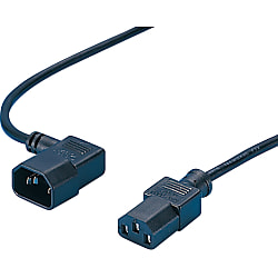 Cable de CA: longitud fija, UL/CSA, dos extremos, enchufe C14