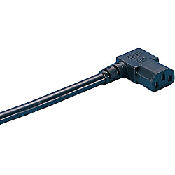 Cable de CA: longitud fija, UL/CSA, enchufe de corte de un solo lado, en forma de L
