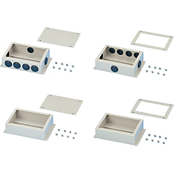 鋼鐵製端子台盒 附蓋式DIN軌道型 BOXDF-N120