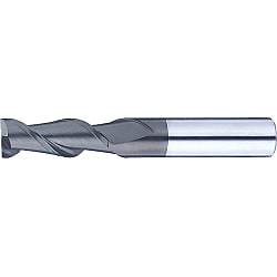 Fresa de extremo cuadrado de carburo recubierto con DLC para mecanizado de aluminio, modelo de 2 flautas / longitud de flauta 3D (regular) DLC-ALHEM2R16