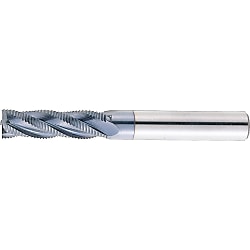 TiCN Coated Powdered High-Speed Steel Roughing End Mill, Regular, Center Cut VPM-RFPR10