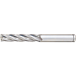 Powdered High-Speed Steel Roughing End Mill, Long, Center Cut / Non-Coated Model PM-RFPL12
