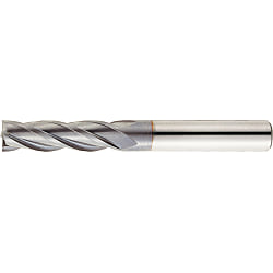TiCN Coated Powdered High-Speed Steel Square End Mill, 4-Flute, Regular VPM-EM4R16