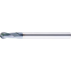 Fresa de punta de bola de acero de alta velocidad con revestimiento de TiCN, 2 flautas / regular V-BEM2R2.5