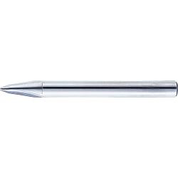 Carbide Straight Edge Taper Corner Angle End Mill, 2-flute / Tip Diameter Specification Type