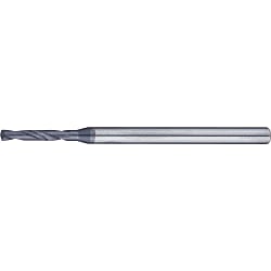 Carbide Solid Drill Bits - End Mill Shank, Small-Diameter, TiAlN Coated TAC-MS-ESDR0.88