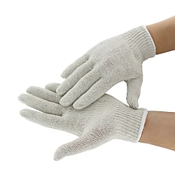 Condenser Yarn Work Gloves 2 Thread Weave 400 g 10 Gauge Ecru