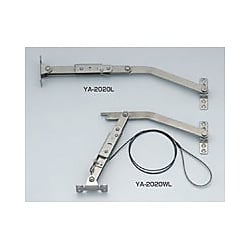 ステンレス鋼製ロック付重量扉用ステー YA-2020型 ワイヤーなし YA-2020L