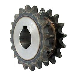 50SDシングルダブルスプロケット セミFシリーズ 軸穴加工済（新JISキー） 50SD13D15F