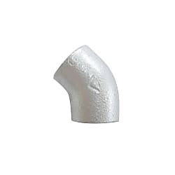 可鍛鋳鉄製管継手45°エルボ（白・黒継手）