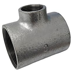 可鍛鋳鉄製管継手径違いチーズ（白・黒継手）