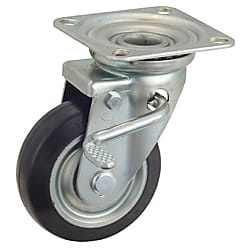 一般用 スチール 中荷重プレート自在式 WJ ゴールドキャスター WJ-130RB-WS