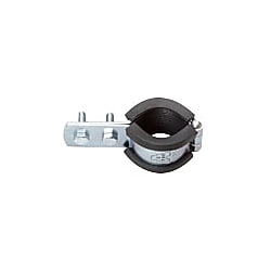 立配管金具 防振CL立バンド3tゴム付（電気亜鉛めっき/ステン）
