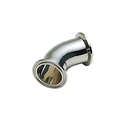 ゼットサニタリー ヘルール45°エルボ (ZEQ-F) ZEQ-F-2.5S-304
