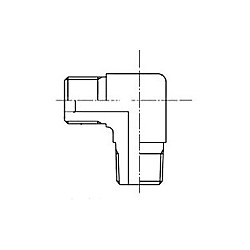 アダプタ 機器接続側管用テーパねじタイプ（30°メスシート付） 190 90°エルボ 190-04-04