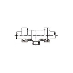 LAカップリング　LA型　径違いチーズ枝部ねじ付き　RT LA-RT-11/2X3/4B-N-C