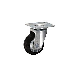 中荷重用キャスター J型旋回金具（サイズ75mm）