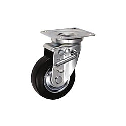 中荷重用キャスター JB型ストッパー付旋回金具（サイズ100mm）