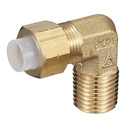 クイックシールシリーズ インサートタイプ（黄銅仕様） 90°エルボ （ミリサイズ） L4N10X6.5-PT1/4