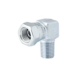 Hydraulic Hose Adapters - Elbow Type Adapter Fitting, Female BSPP with 30° Flare to Male BSPT, UL-90(06) Series UL-90(06)-6