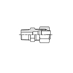 耐振継手NE形鋼管用くい込み継手 コネクタ（おす） KCT12-030E